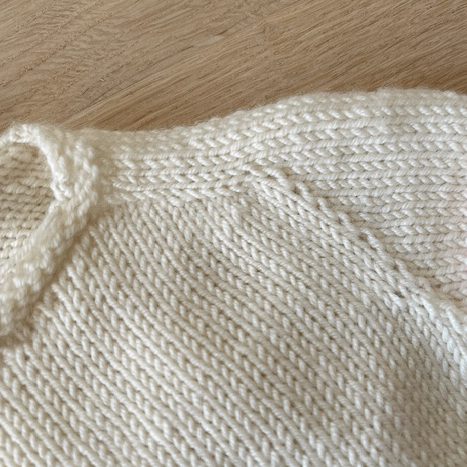 Sattelschulter stricken - NEU